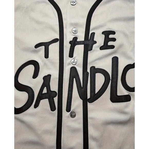 Sandlot Baseball Jersey Benny The Jet Rodriguez #30 Gray Stitched Men's - Picture 4 of 6